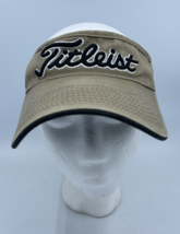 Titleist Pro V1 Tan Adjustable Adult Visor Hat Mens Golf Hat ProV1 - $12.59