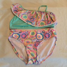 Cat &amp; Jack bikini set Size 14 16 XL swimwear beach 2 pc multi color - £13.29 GBP