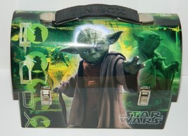 Star Wars Yoda Photo Collage Workmans Carry All Tin Tote Lunchbox NEW UN... - $13.54