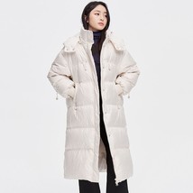 Winter 2022 new down cotton jacket women&#39;s long style over the knee fashion thic - £75.95 GBP