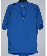 Adidas Golf ClimaProof 1/4 Zip Windbreaker Golf Jacket Size Small Blue P... - £9.64 GBP