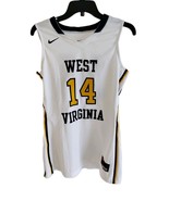 West Virginia Mountaineers Jersey Nike Medium (M) Stitched #14 NCAA Bask... - $42.56