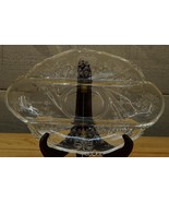 Vintage Heisey Crystal Elegant Glass Orchid Pattern Oblong Relish Dish 1... - $34.70 CAD