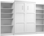 BESTAR Pur Queen Murphy Bed with 2 Shelving Units, 136-inch Space-Saving... - $4,079.99
