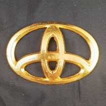 Toyota Emblem With Hand-Laid Gilding, One Of A Kind, Corolla  Camry 5.5&quot;... - $23.76
