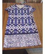 Just Love Womens 2X Blue/White Dress-Brand New-SHIPS N 24 HOURS - $562.24 MXN