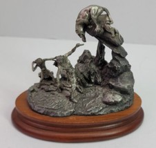 VTG Chilmark Surprise Encounter Fine Pewter Sculpture 1987 USA Indians W... - £76.90 GBP