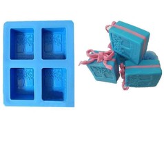 4 Cavity Tree Silicone Mold- cookies, chocolate, DIY soap - $16.00