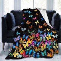 Butterfly Throw Blanket Lovely Butterfly Throw Blanket Ultra Soft Blankets - £26.34 GBP