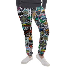 Outdoor Adventure Sticker Bomb Style Sport jogger pant Streetwear sweatpants - £27.52 GBP+
