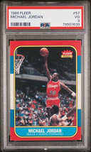 Michael Jordan 1986-87 Fleer Basketball Rookie Card (RC) #57- PSA Graded 3 VG (U - £2,688.41 GBP