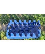 Pepsi Cola Blue Plastic Carrier Crate Caddy Stackable 24ct - $245.88 MXN