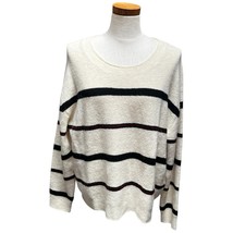 FRAME Off White Multi Alpaca Blend Slouchy Pullover Sweater Women&#39;s Size... - $49.95