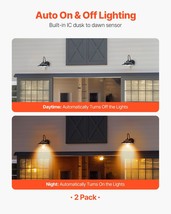 2 Pack Solar Outdoor Barn Light 3 Modes Farmhouse Gooseneck Wall Sconce ... - $2,281.33 MXN