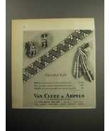 1957 Van Cleef &amp; Arpels Jewelry Advertisement - Cherished gifts - $18.49