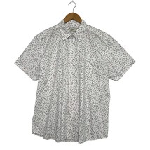 Grayers Shirt Mens XL White Blue Red Print Short Sleeve Button Up Preppy... - $444.63 MXN