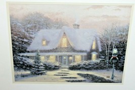 THOMAS KINKADE 1991 Christmas Eve Christmas Cottage II  DOUBLE Signed Li... - $172.26