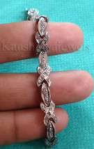 Victorian 2.52ct Rose Cut Diamond Antique Reproduction Bracelet Halloween - $1,104.77