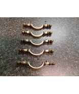 Architectural Salvage Amerock 745 Ball End Drawer Pull White &amp; Brass Lot... - $24.74