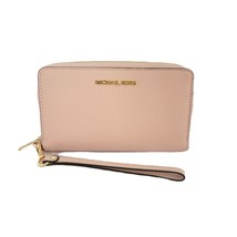 Michael Kors Jet Set Travel Large Flat Multifunction Phone Case Powder B... - $56.35