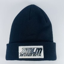 XM Liquid Metal Beanie Hat VTG XMLM Patch Satellite Radio Stocking Winte... - $14.65