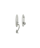 Mondrian Handle Set with Helmsley Knob Brushed Nickel - $529.02 CAD