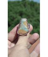 Electroformed  copper Polychrome jasper Ring - $844.21 MXN