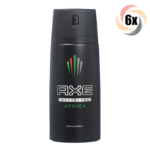 6x Cans Axe Body Spray Deodorant Africa Scent 150ml ( Fast Free Shipping! ) - £19.18 GBP