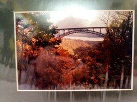 Vintage Art Print E. River Brooklyn Bridge 100 Year Anniv. 1883-1983 - £7.74 GBP