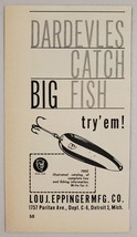 1958 Print Ad Dardevle Spoon Fishing Lures for Big Fish Eppinger Detroit,MI - £7.21 GBP