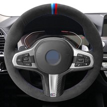 Anti-Slip  Car Steering Wheel Cover For  M  G30 G31 G32 G20 G21 G11 G12 G14 G15  - £55.38 GBP