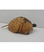 HAWAII WOODEN TURTLE COCONUT SHELL MOVEABLE TAIL AND HEAD ROUGH TEXTURED... - £15.72 GBP