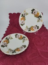 Royal Tudor Ware Saucers 2 pc Barker Bros Rosina Old Ironstone Roses Rep... - £11.03 GBP