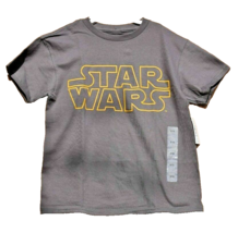 Mad Engine Kids T-Shirt 8 to 10 Star Wars Outline Charcoal - £9.38 GBP