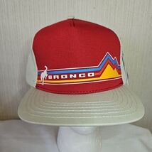 Ford Bronco Trucker Hat Retro Graphics 5 Panel Officially Licensed Red B... - $35.50