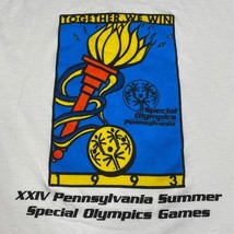 Vintage Best Fruit of Loom 1993 Special Olympics Pennsylvania XXVI 24th T Shirt - £24.04 GBP
