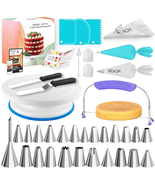64 Pcs Cake Decorating Kit for Beginners Includes Video Course, Booklet ... - $34.87 CAD
