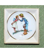 VINTAGE NORMAN ROCKWELL MINI PLATE BEGUILING BUTTERCUP SPRING 1984 508 B... - £7.99 GBP