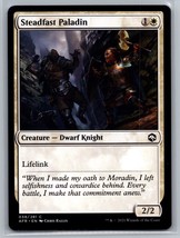 MTG Card Steadfast Paladin Dwarf Knight Adventures in the Forgotten Real... - £0.78 GBP