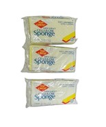 3 Top Crest Super Surface Cellulose Sponge Yellow Long Lasting Vintage Rare - $35.51 CAD
