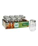 Ball Regular Mouth 16oz Pint Mason Jars with Lids &amp; Bands, 12 Count - $366.05 MXN