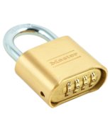 Weatherproof BRASS PADLOCK Resettable Combination 2&quot; wide Master Lock 17... - $38.32