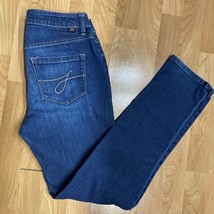 Jag Jeans Women Sz 4 Low Rise Slim Leg Jeans Blue Stretch - £11.69 GBP