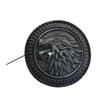 The Game of Thrones House of Stark Shield Brooch Pin Badge - £15.79 GBP