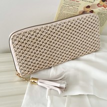 Women Straw Clutch Bag Tel Woven Ladies Purses Fashion Handmade Summer Bohemia C - £48.05 GBP