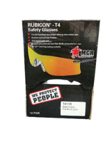 7 Pairs. MCR Safety Rubicon® T4 Protective Eyewear, Fire Lens, Polycarbonate - £49.00 GBP