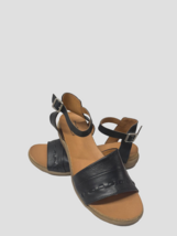 MIZ MOOZ WOMEN&#39;S  ANKLE  BUCKLE SANDALS  BLACK 37EU / 7US  # A-66 - $39.95