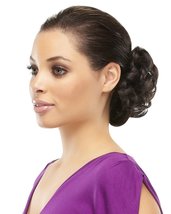 Funbun Curly Synthetic Hair Wrap Elastic Band Women&#39;s Hairpiece Chignon Ponytail - £14.16 GBP