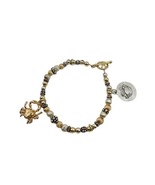VINTAGE Yellow Gold  Charm Bracelet 14k Gf Crab Cancer Harbor Place MD B... - £36.54 GBP