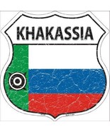 Khakassia Country Flag Highway Shield Metal Sign - £22.34 GBP